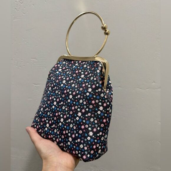 Handmade Oriental Style Genuine Leather Top Handle Kisslock Bag & Mini Purse Set - Picture 9 of 16